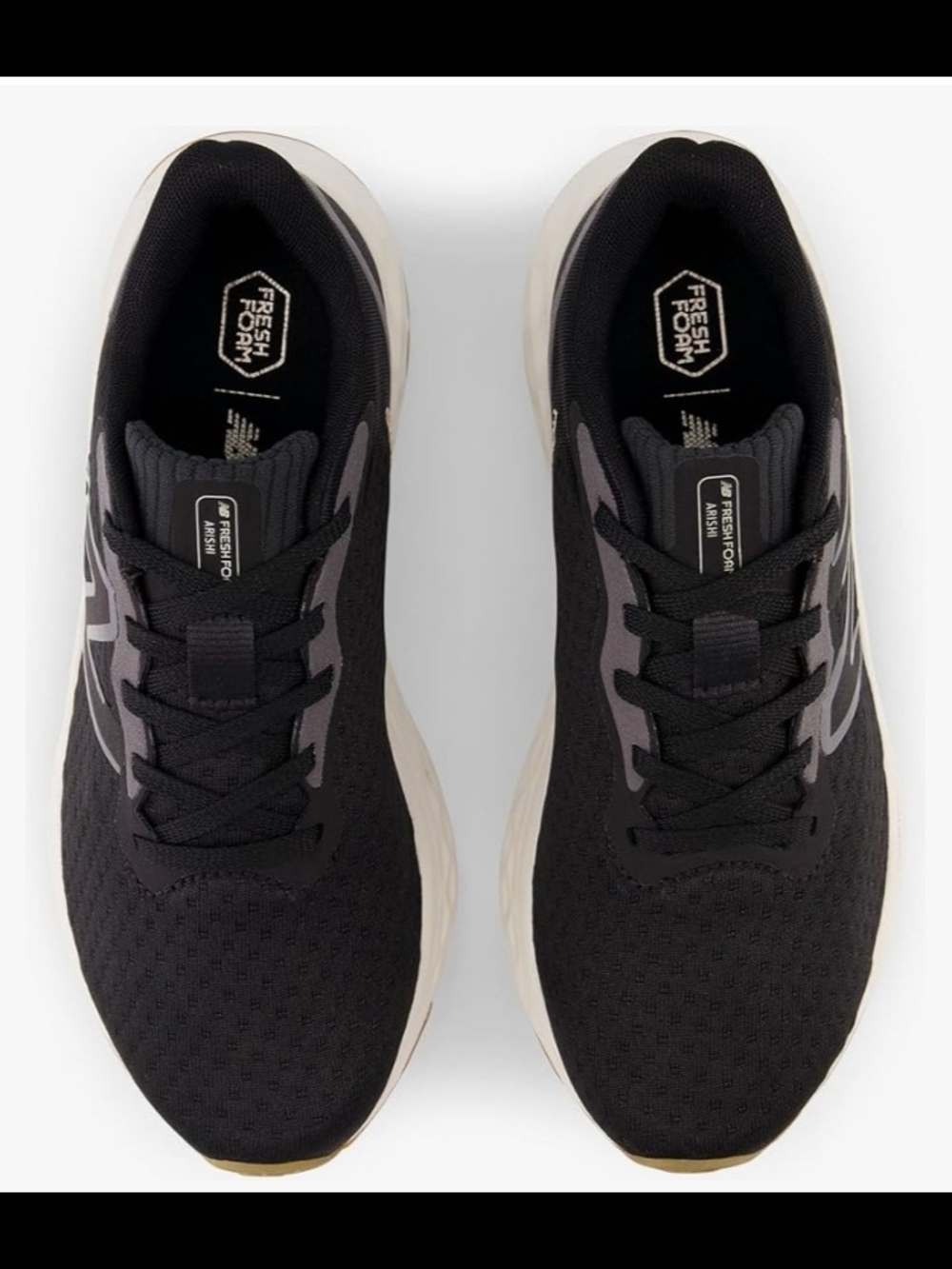 New Balance Men’s Black Athletic Running Shoes with Gum Outsole - Picture 5 of 5